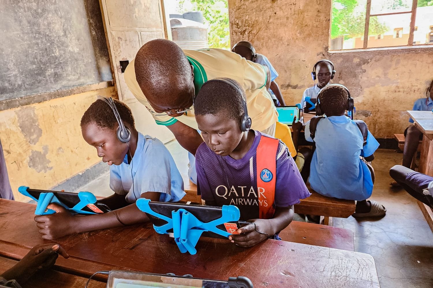 Refugee community in Uganda